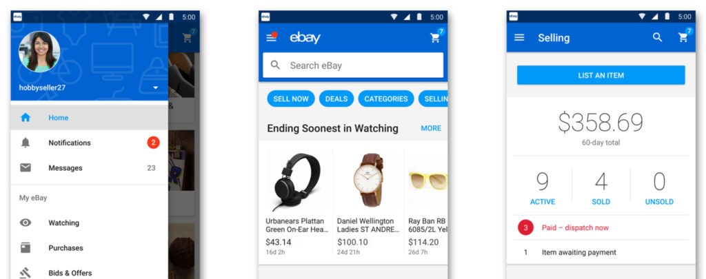 eBay приходит к мобайл электронной коммерции